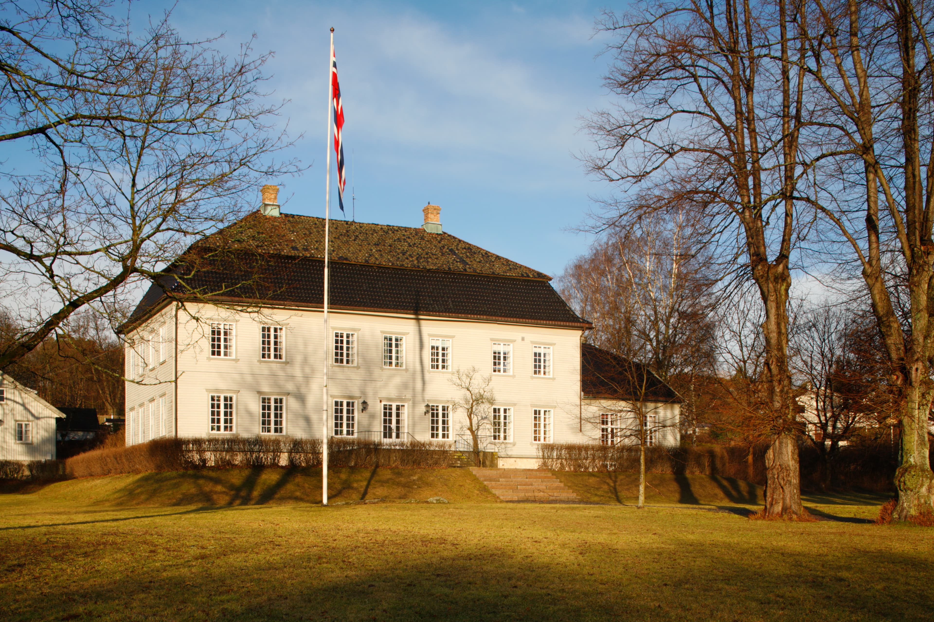 Hovedbygningen på Torderød Gård på Jeløy