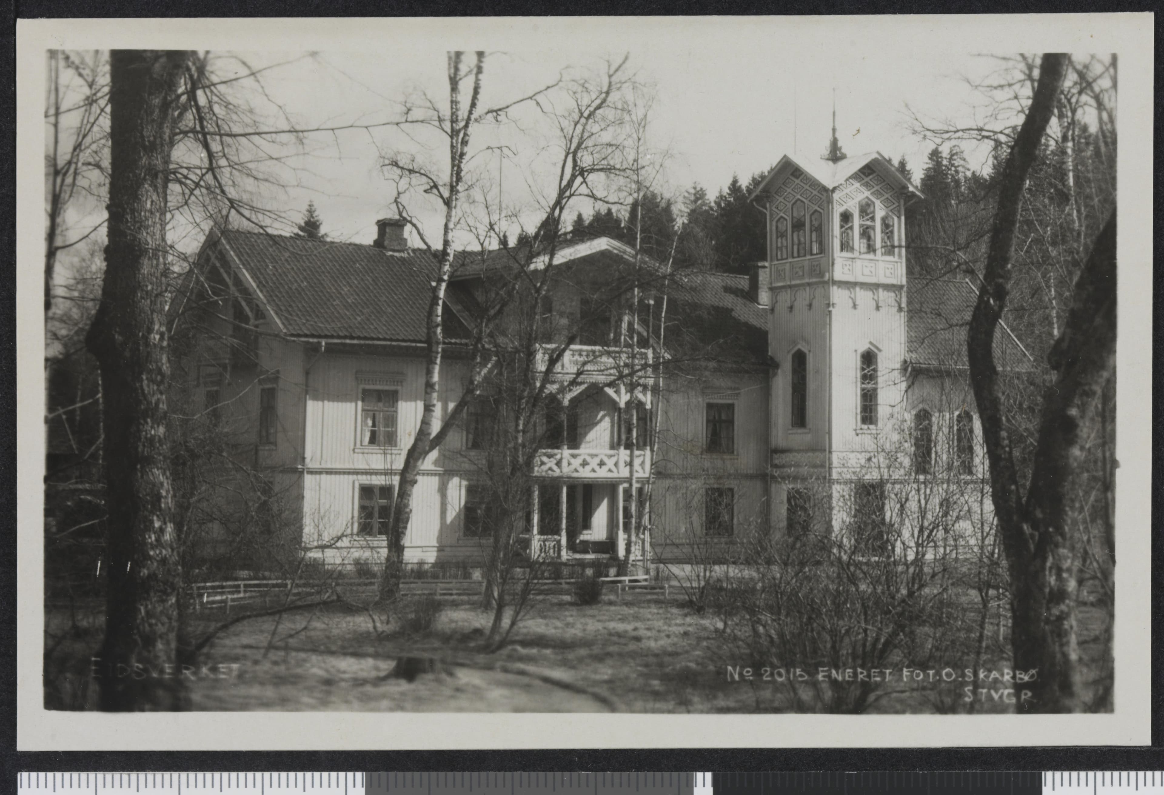 Eidsverket i Bjørkelangen, fotografert mellom 1920 og 1923