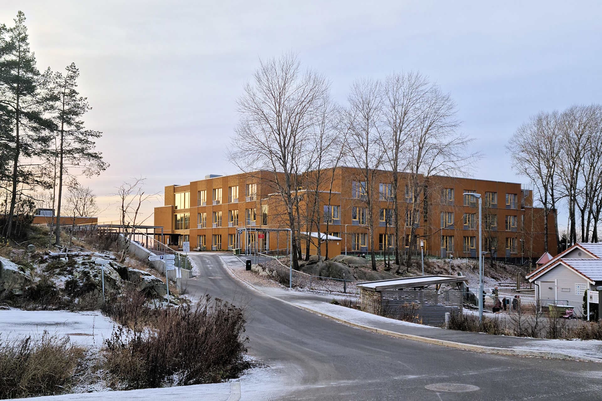Solhøy omsorgsboliger i Husjordveien, bygningskomplekset der Solhøy kultursal ligger