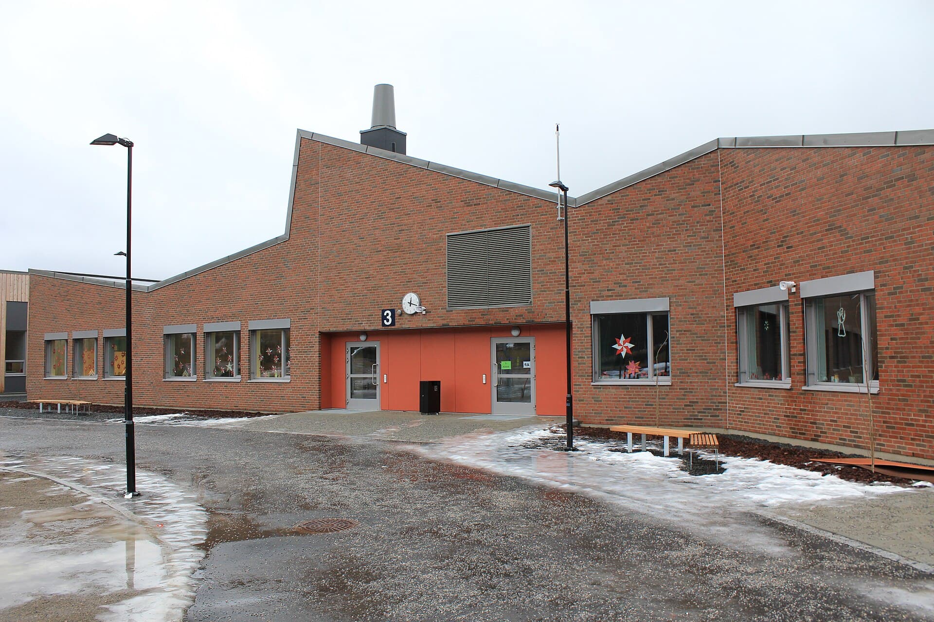 Hurdal skole og kultursenter – eksteriør